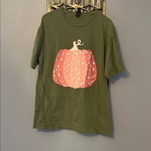 Green Pumpkin Graphic T-Shirt